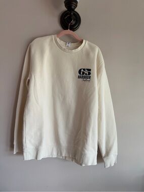 AS Colour Harbour Surfboards 65 Cream Crewneck Sweatshirt Mens Large